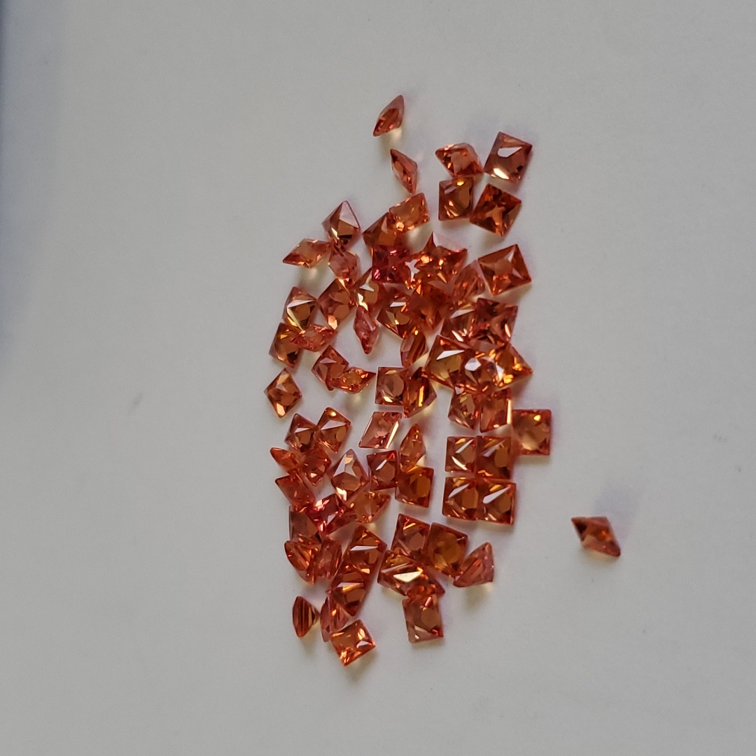 8 Carat Genuine Orange Sapphire Gemstones
